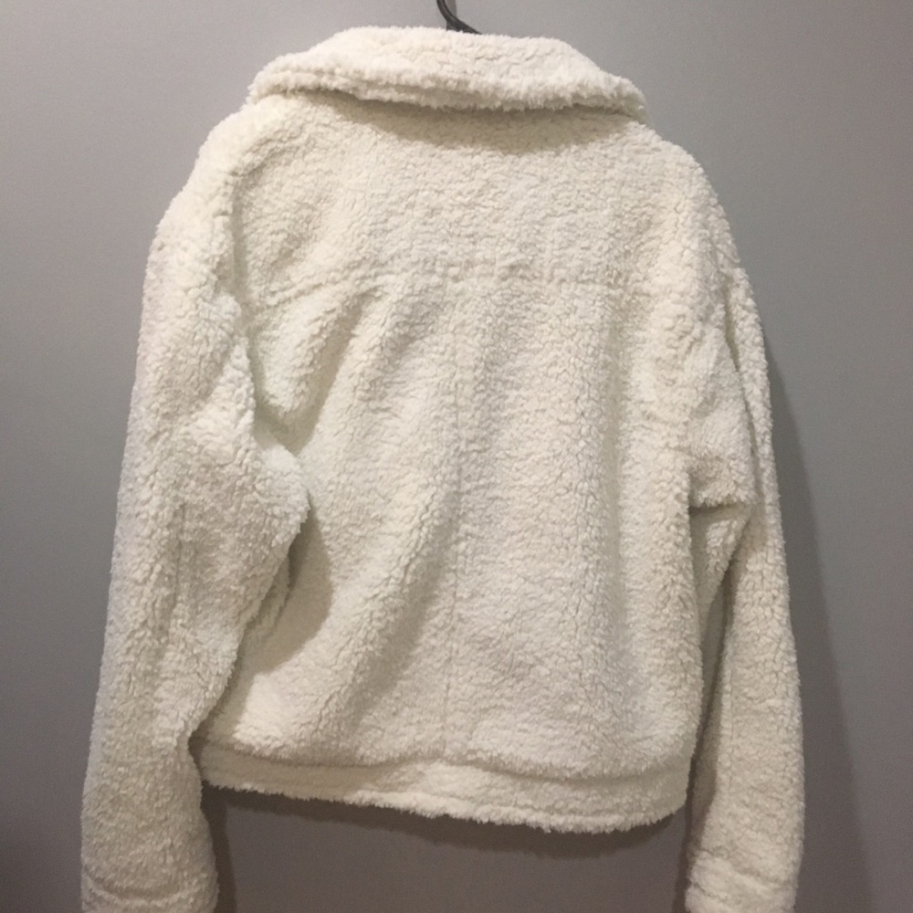 Urban outfitters Clara Teddy Moto jacket cream - Picture 3 of 8